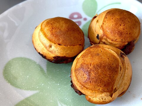 ホットプレートのたこ焼き器で鯛焼き風